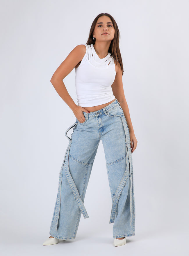 Pantalón Diamond Pants Color Celeste