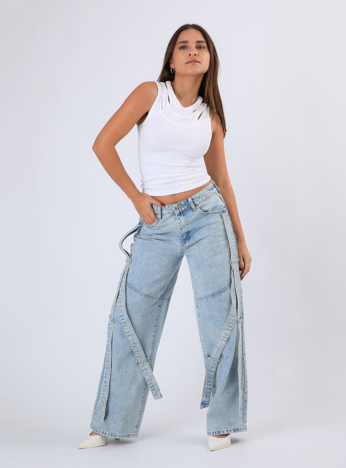 Pantalón Diamond Pants Color Celeste