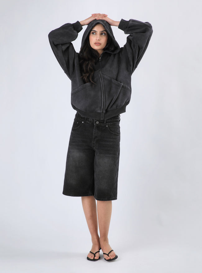 Polerón Musa Wings Hoodie Color Negro