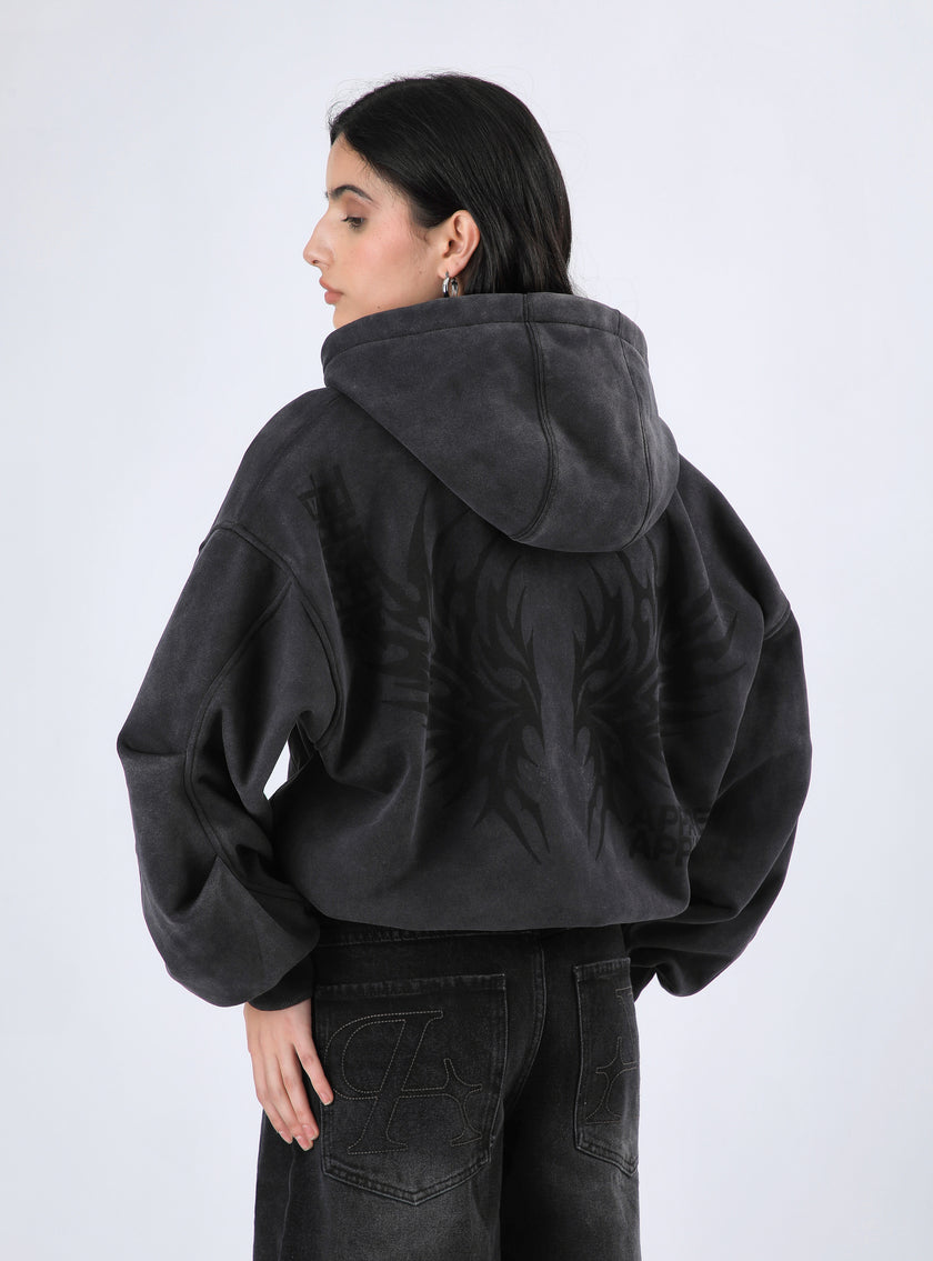 Polerón Musa Wings Hoodie Color Negro