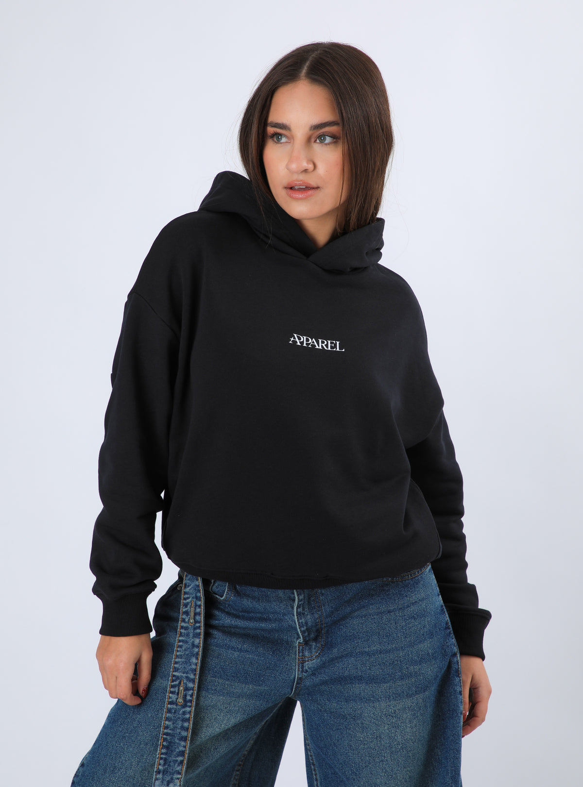 Polerón Boyfriend Hoodie Color Negro