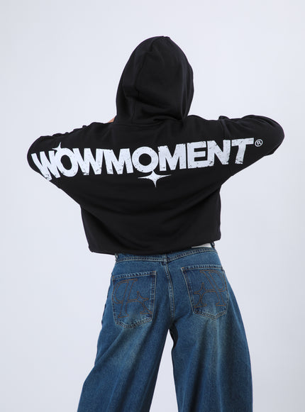 Polerón Boyfriend Hoodie Color Negro