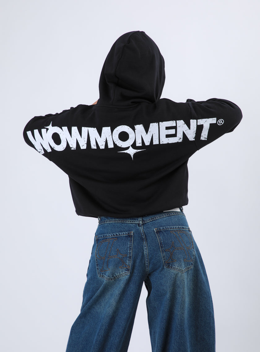 Polerón Boyfriend Hoodie Color Negro