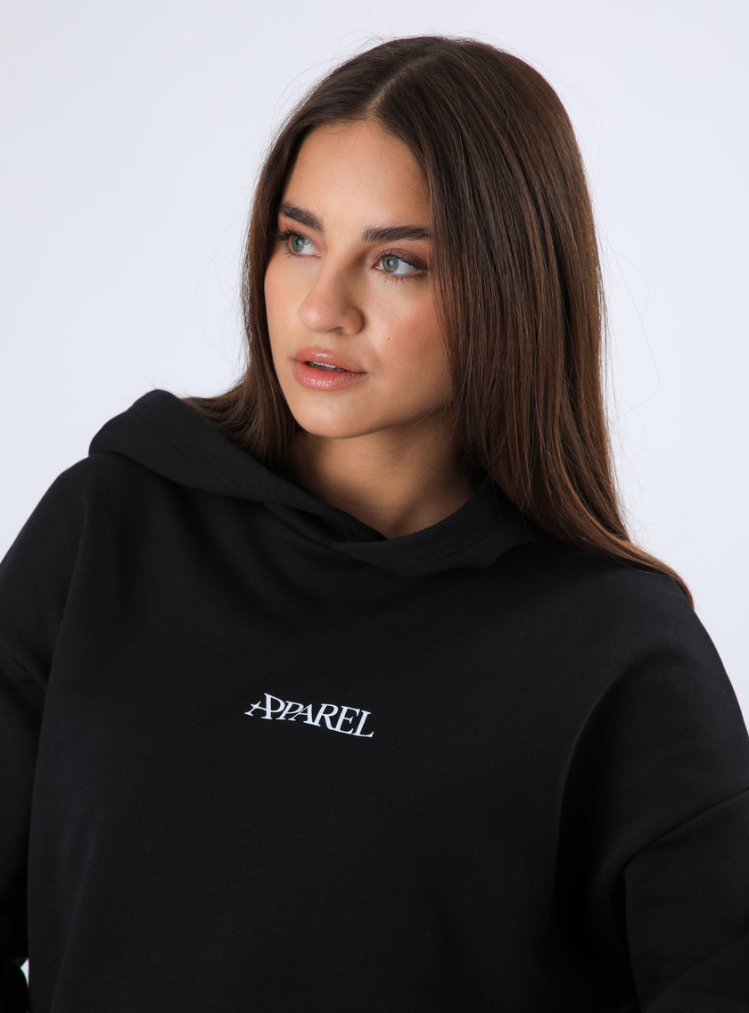 Polerón Boyfriend Hoodie Color Negro