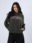 Polerón Boyfriend Hoodie Color Verde