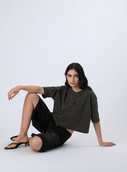 Polera Paris Boxy Color Verde