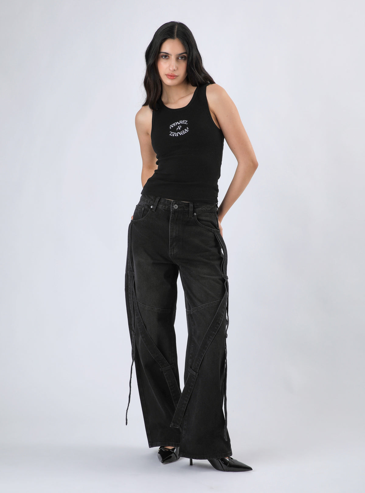 Polera Moscow Tank Top Color Negro